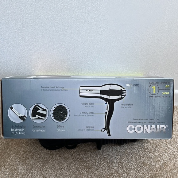 Conair complete styling system. Diffuser, curling iron, concentrator, hair dryer - Picture 2 of 4